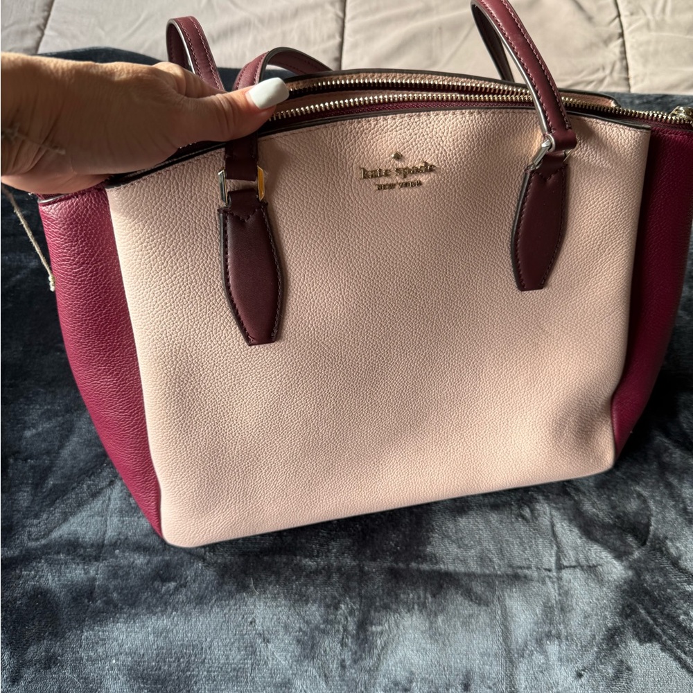 Kate Spade Pink and Burgundy Women's Bag